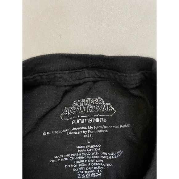 My Hero Academia T-shirt Men Large Black Short Sleeve Graphic Anime Short Sleeve - Picture 4 of 5